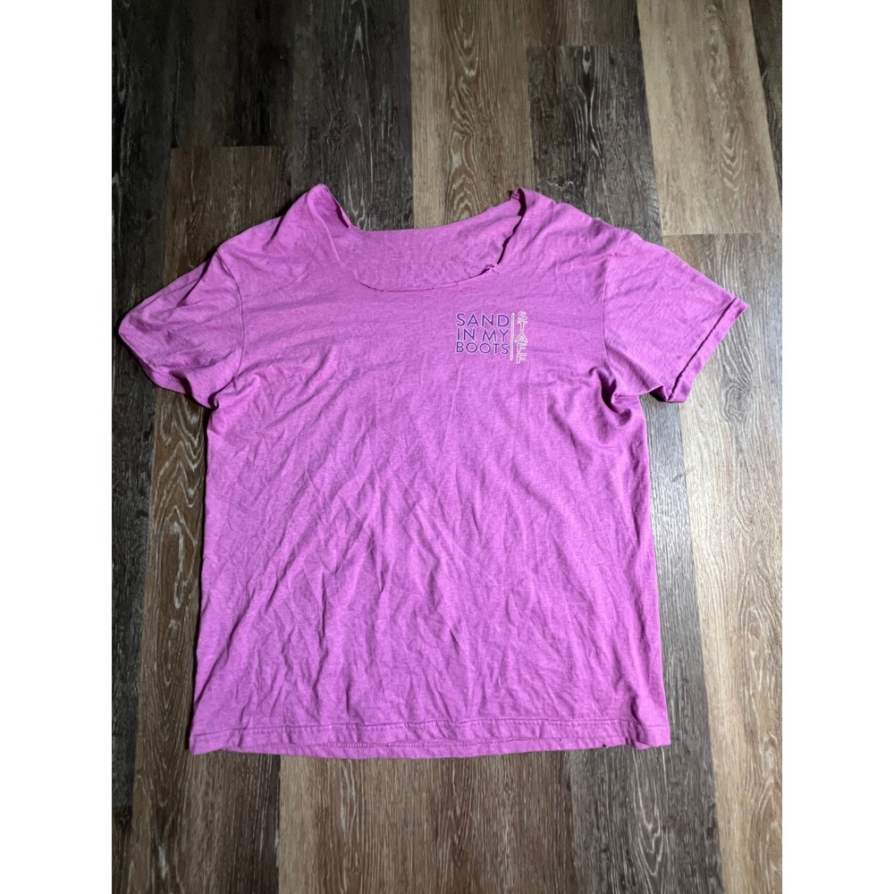 Sandโ In My Boots Festival Staff T-Shirt Womens XL Purple Good Graphic Tee 2025